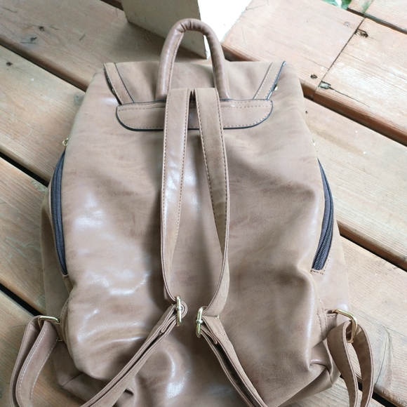 Soft Faux Leather Spring Backpack - Picture 4 of 5